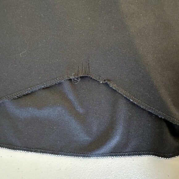 Y2K Whimsigoth New York & Co Flutter Sleeve Dress Size 10 Black Floral - Picture 11 of 12